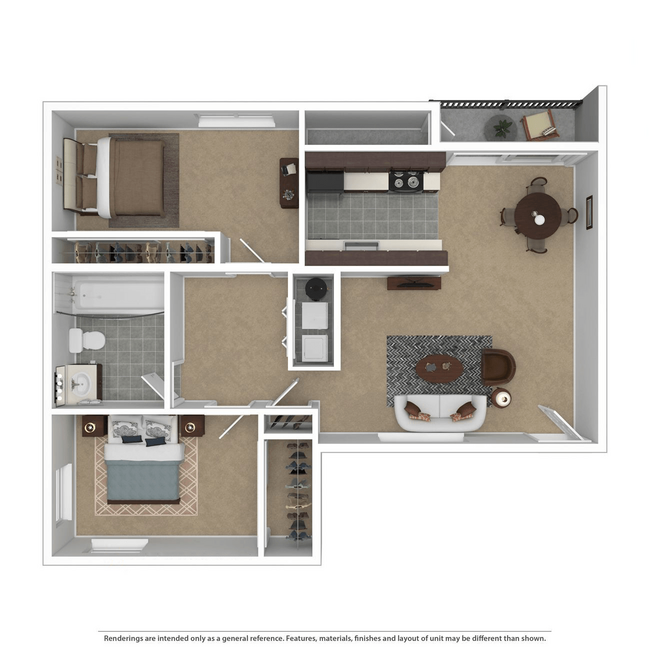 Floorplan - Willamette Falls Court Apartments