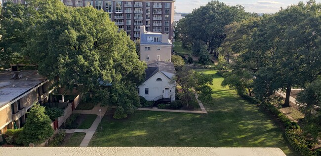 View from balcony- confluence of Anacostia and Potomac Rivers - 490 M St SW