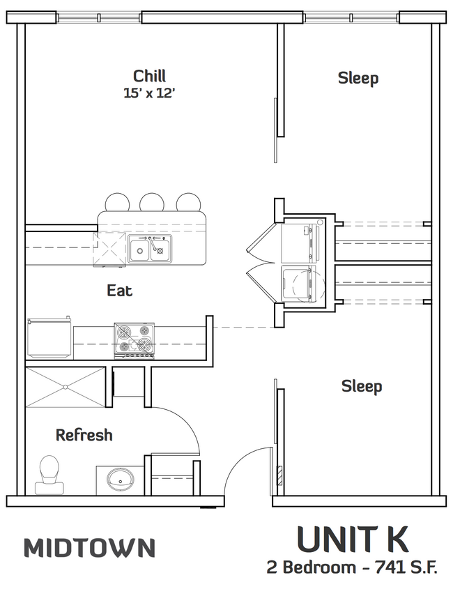 Floorplan - Midtown Apartments