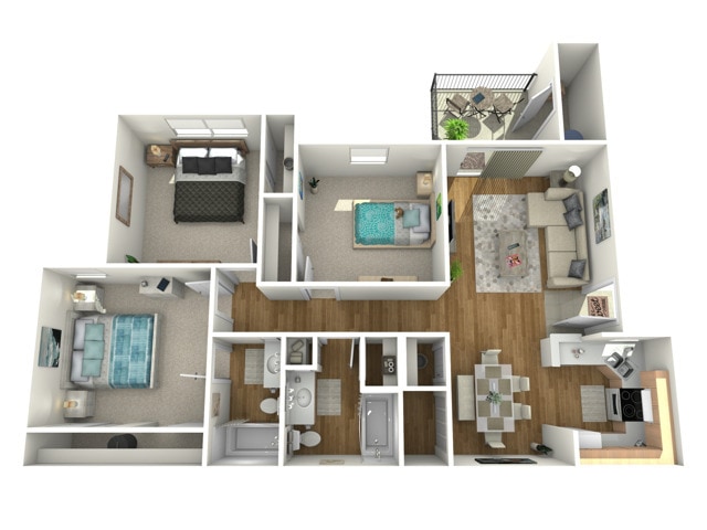 Floorplan C - Fort Branch at Trumans Landing