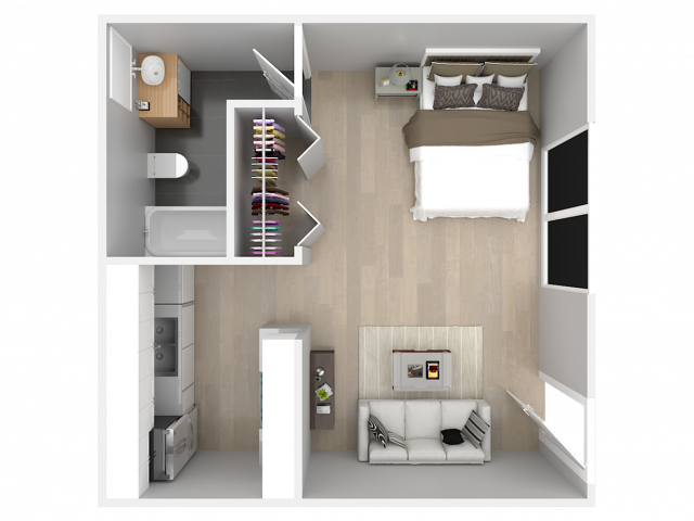 Studio - Luna Apartments
