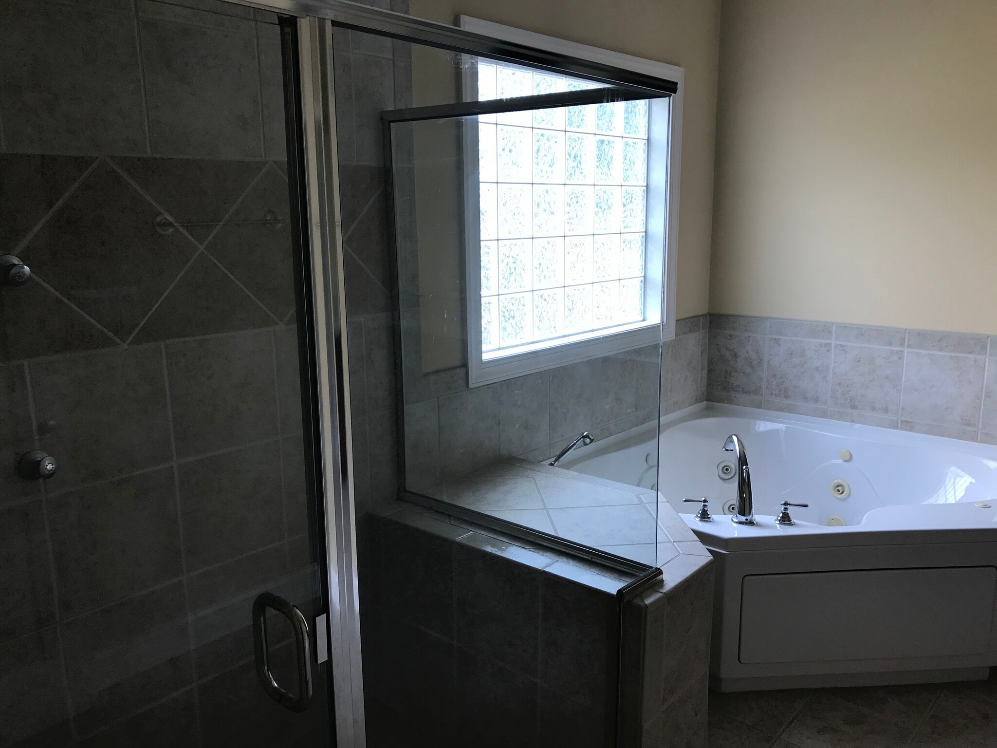 primary bathroom separate tub and shower - 1931 Dante Ln