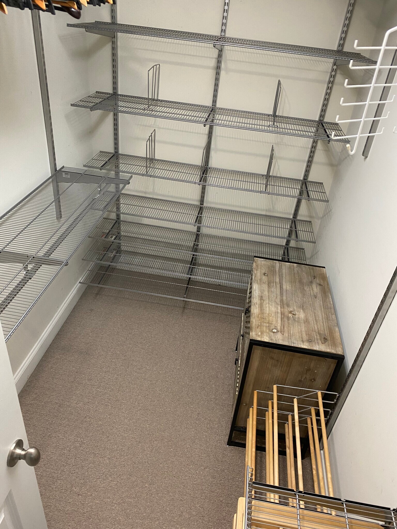 Huge walk in closet with custom Elfa storage system - 945 Longley Ave NW