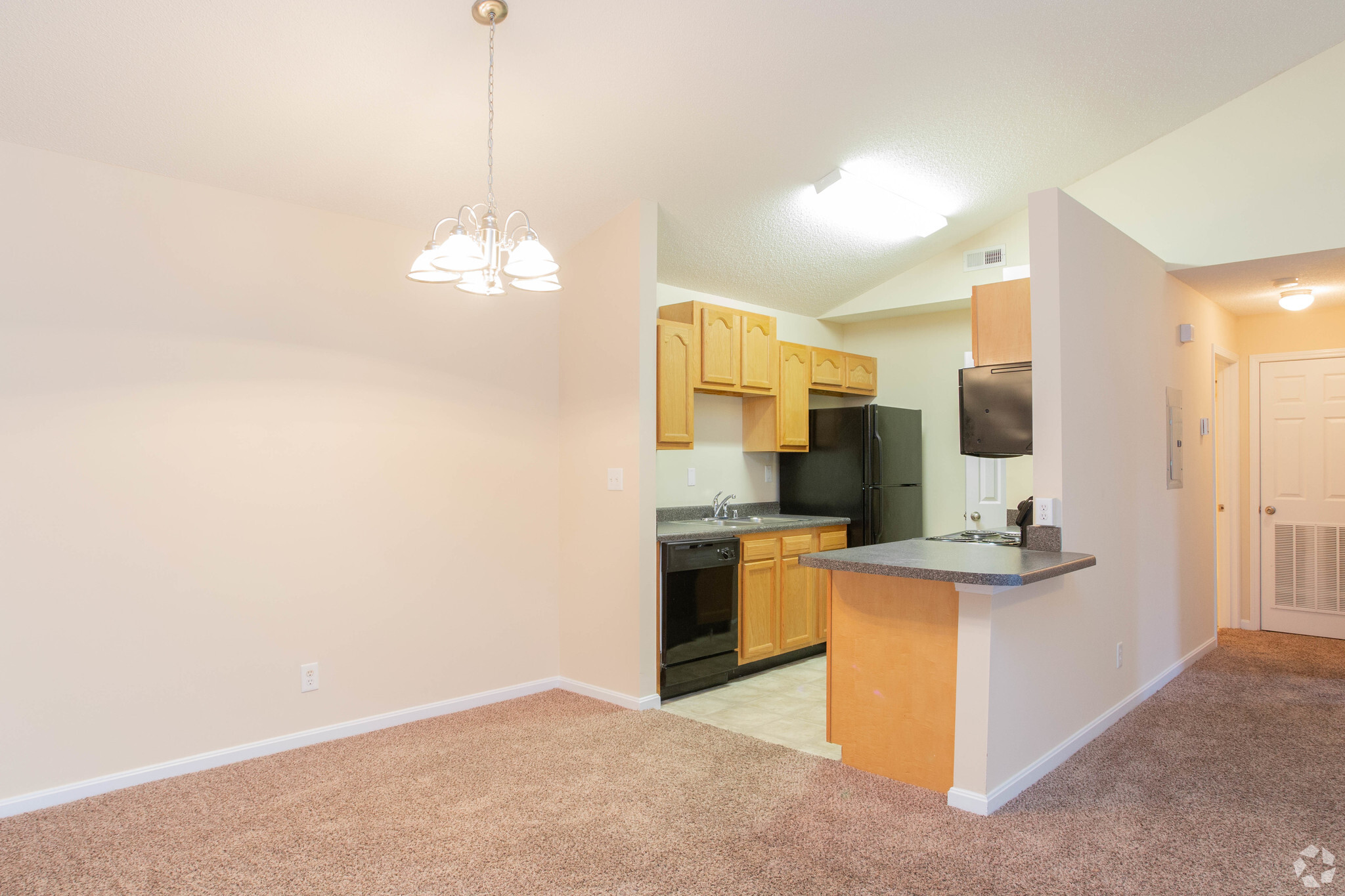 1BR, 1BA - 950 SF Vaulted Ceiling - Kitchen - Austin Park Apartments