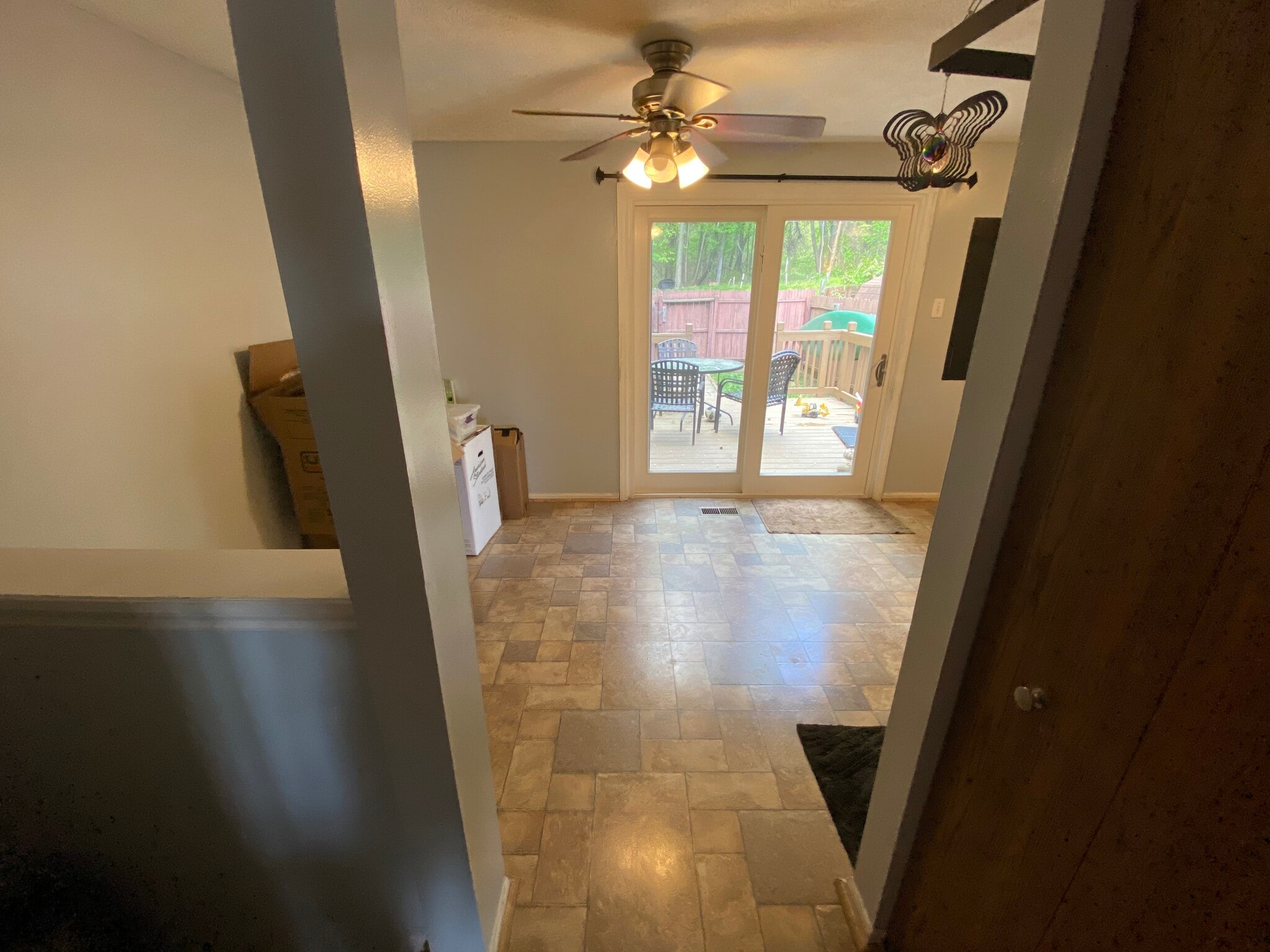 Pantry looking toward back and dining and kitchen area - 9006 Old Scaggsville Rd
