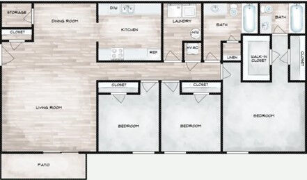 Floorplan - Summit at Valley Heights Apartments