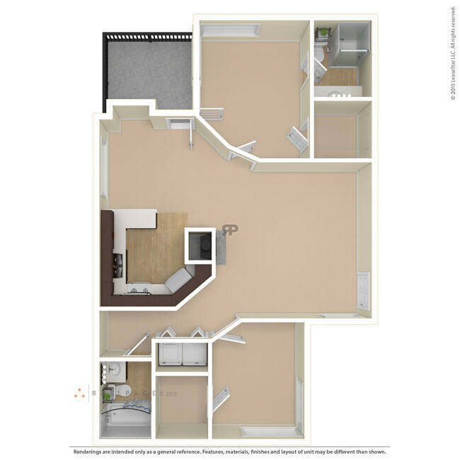 Floorplan - Elements of Belle Rive Apartments