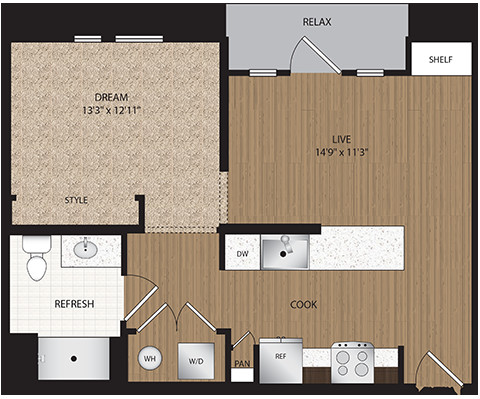 Floorplan - Haskell Flats