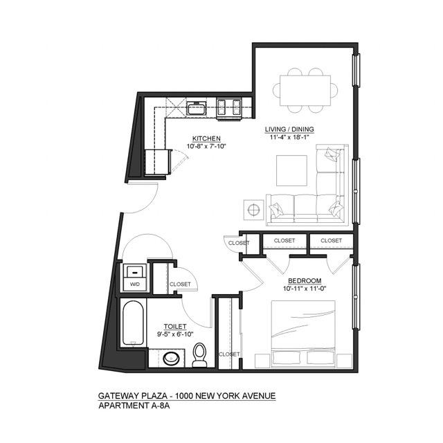 Floorplan: A8-A - Gateway Plaza