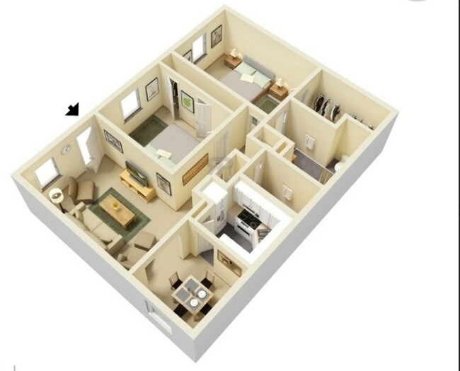floor plan 2x2 bedroom 1109.png - Watermill Apartments