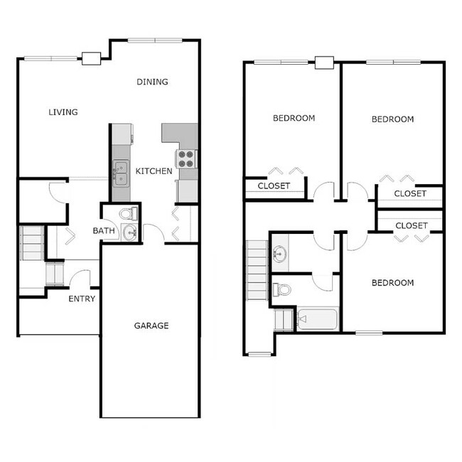 Floorplan - SOUTHRIDGE TOWNHOMES