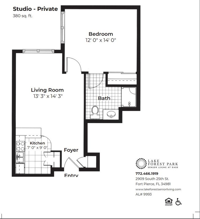 Floorplan - Lake Forest Park- Senior Living at Ease