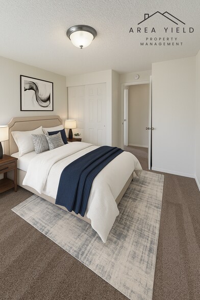 Bedroom virtually staged - 130 N 21st St