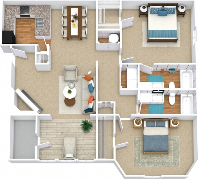 Floorplan - The Vistas Apartments