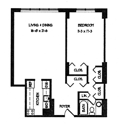 1BR/1BA - William Penn House