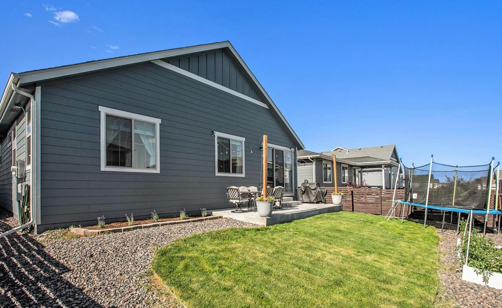 Backyard with Large Patio - 26987 E Maple Ave
