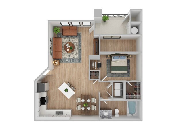 1 Bedroom | 1 Bath | 750 SF | Renovated - Bristol Village Apartments