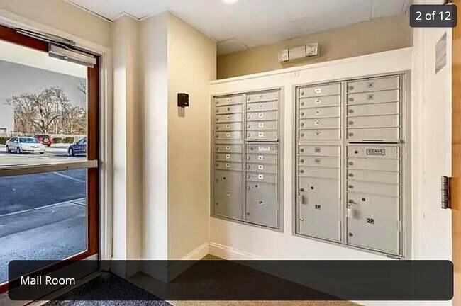 Mail room with security doors - 391 Pleasant St