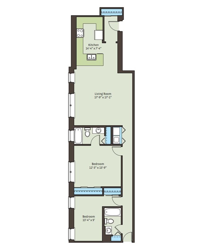 Floorplan - 5111 S. Kimbark Avenue