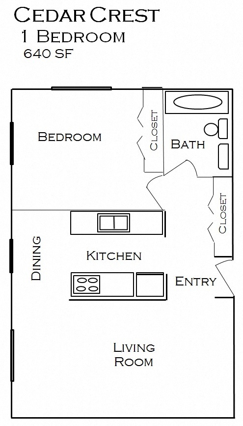 Floorplan - Cedar Crest Apartments