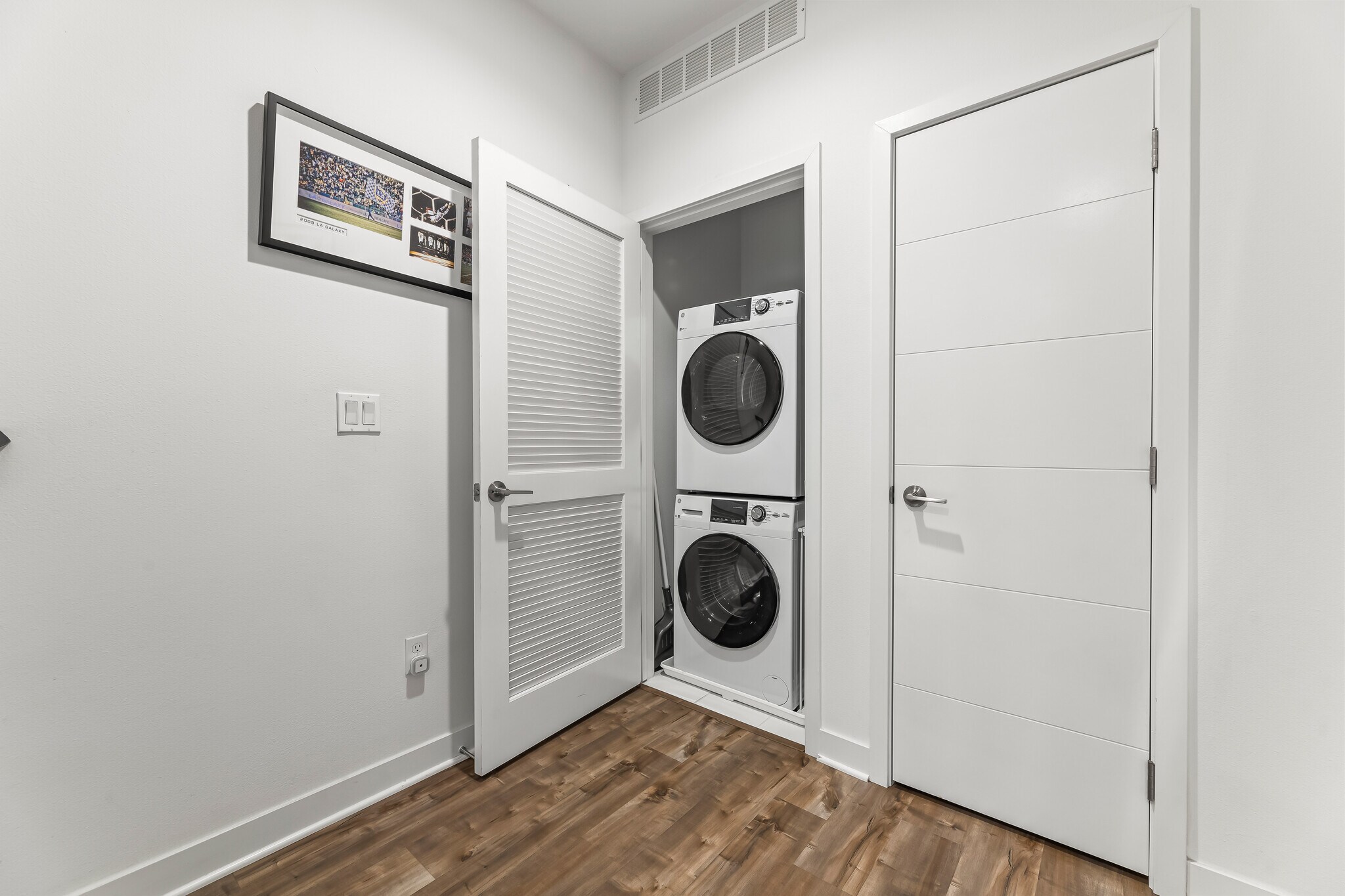 Washer and Dryer. Linen Closet - 215 Elm Ave