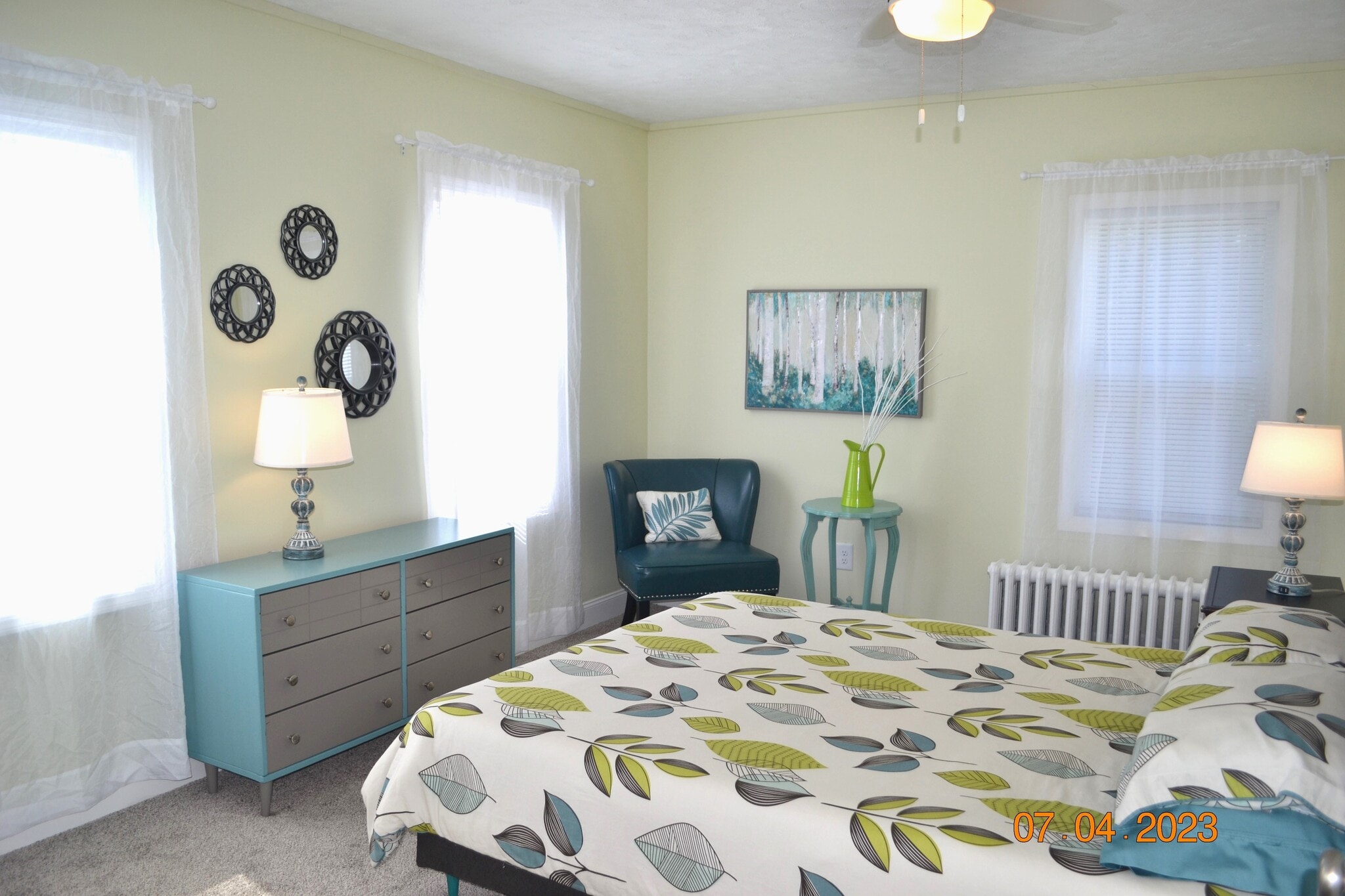 Main Bedroom has 3 windows - 222 W Peck St
