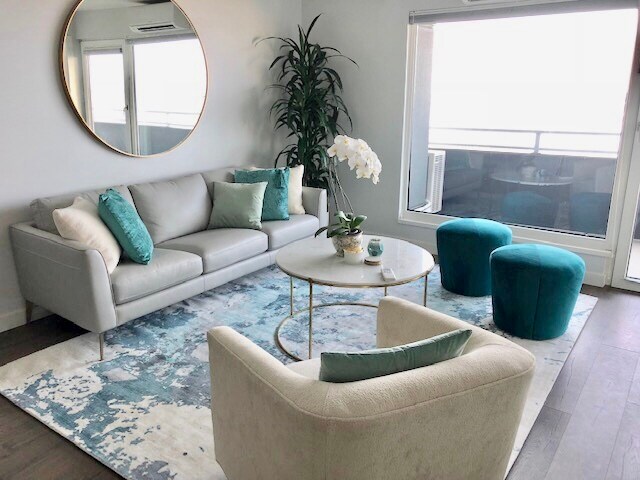 Please note unfurnished. Large private deck extends from living room to bedroom. - 1415 2nd Ave