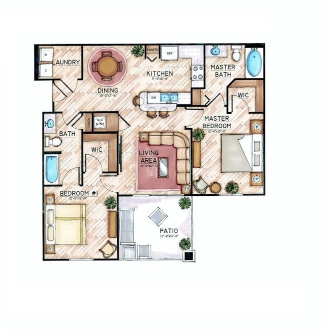 Floorplan - Messina Luxury Apartments