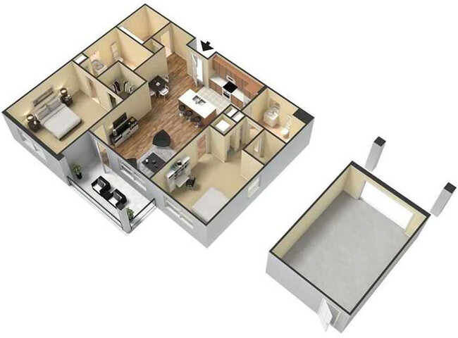 Floorplan - Meridian Park Apartments