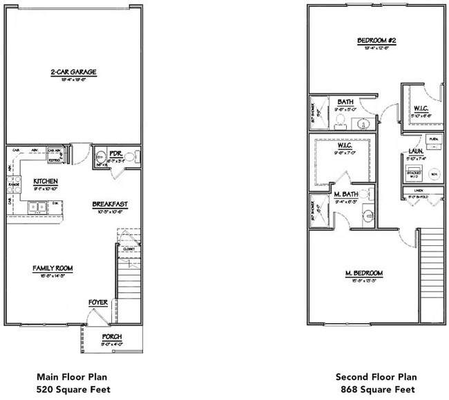 Two Bedroom Townhome - Townhomes on Blackhawk Landing