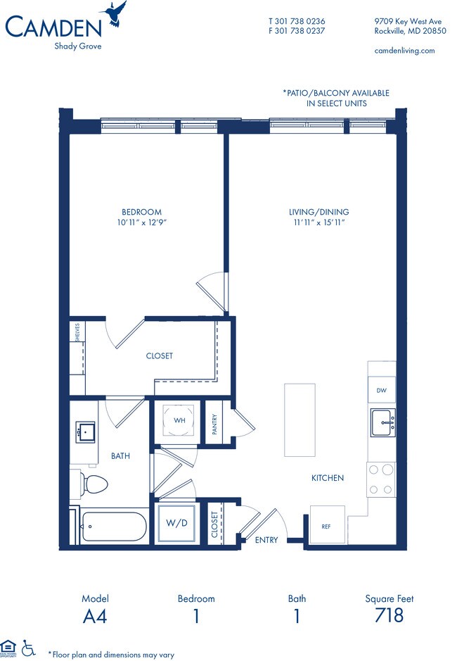 Floorplan - Camden Shady Grove
