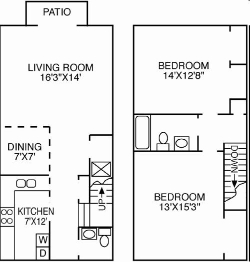 Floorplan - Ashbury Apartments