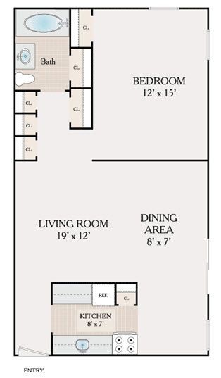 Floorplan - Twin Terrace Apartments