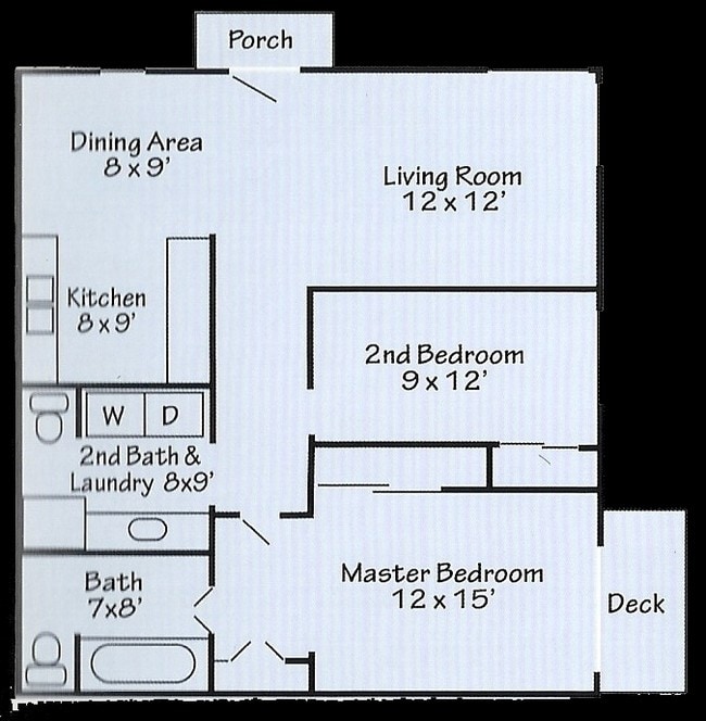 2BR/2BA - Abbey Lane Apartments