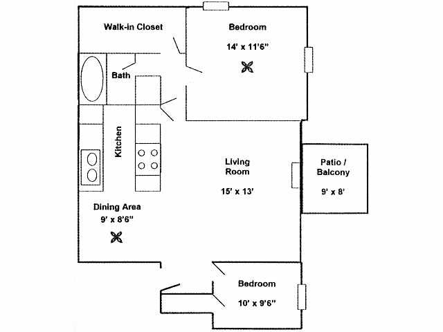 Floorplan - Planters Trace Apartment Homes