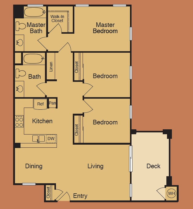 3BR/2BA - Cedar Glen Apartments