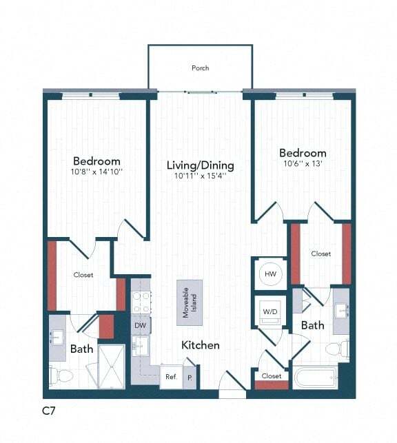 Floorplan - Harwood Flats