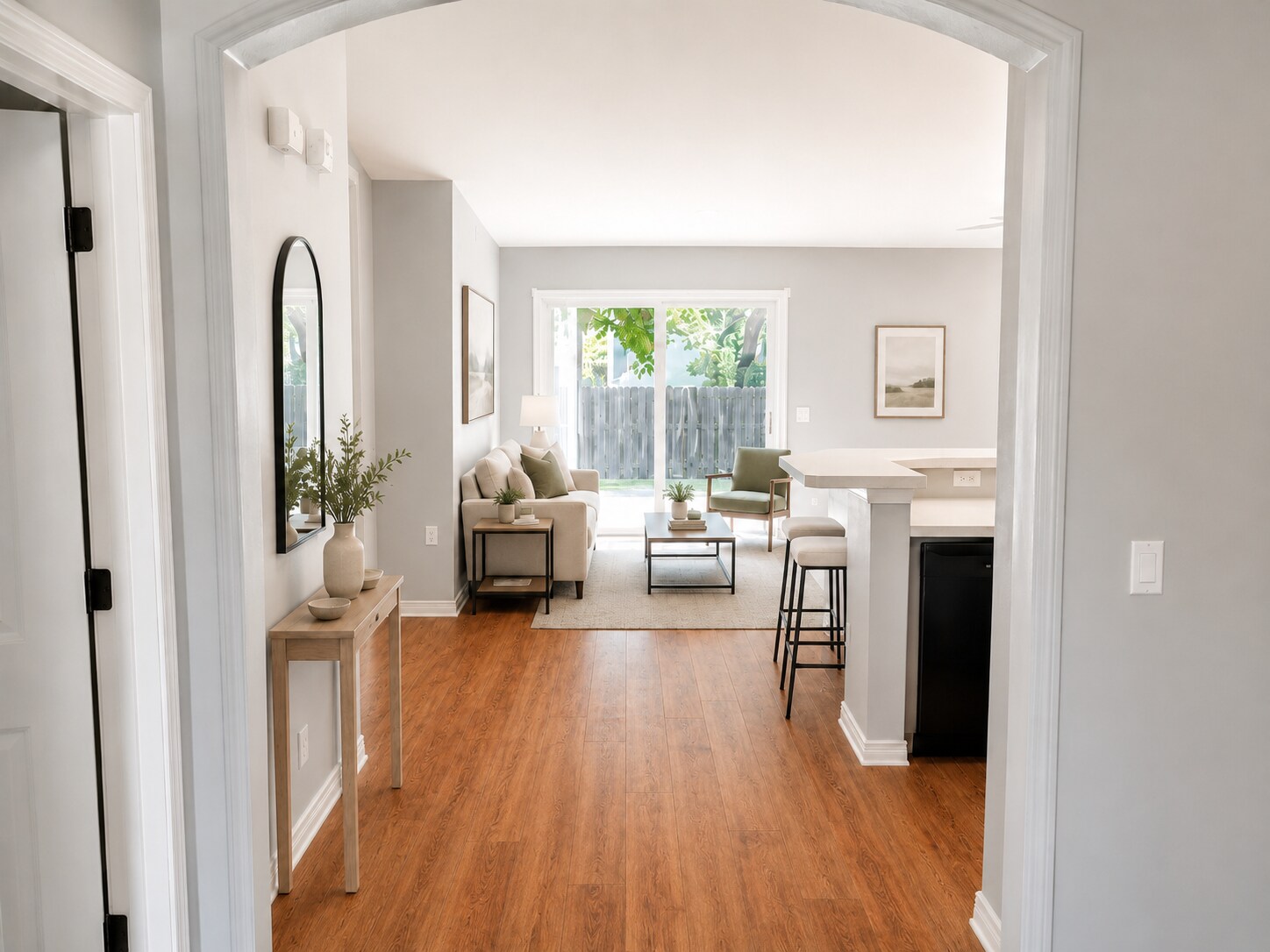 View from Foyer to Living Room - 227 Woodsong Drive