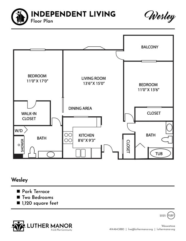 Floorplan - The Terrace at Luther Manor