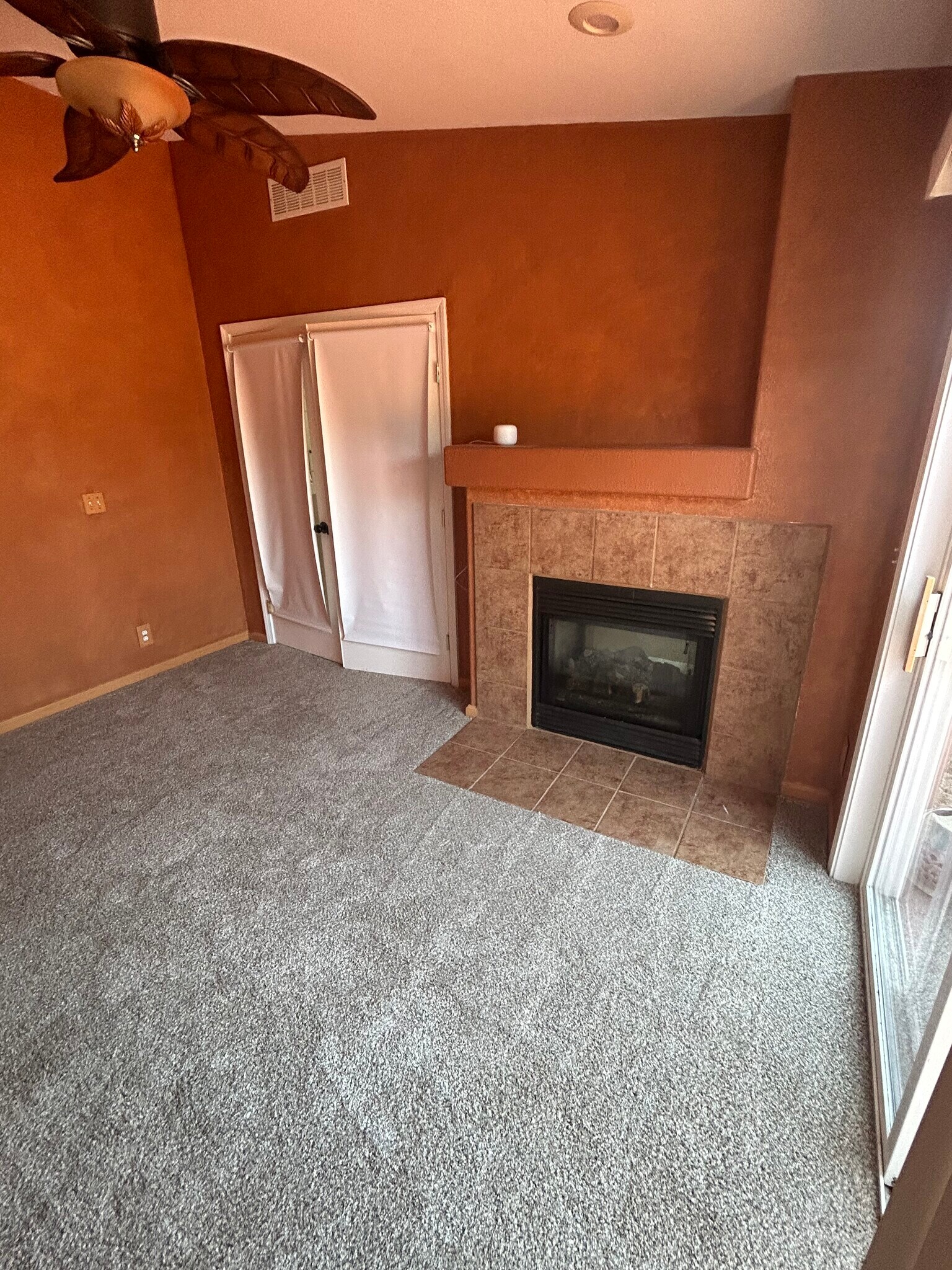 Office & Fireplace - 9385 Burchell Rd
