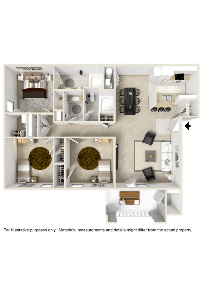 Floorplan - Canebrake Apartment Homes