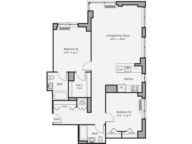 Floorplan - Avalon Riverview South Tower
