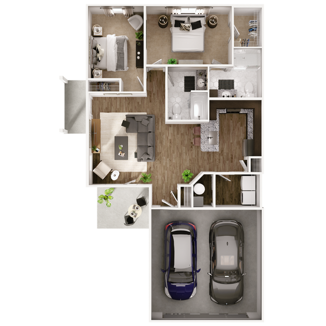 Edgewater 2 Rear load - The Residences at Browns Farm