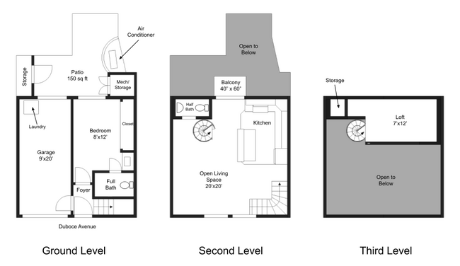 Floor Plan - 492 Duboce Ave