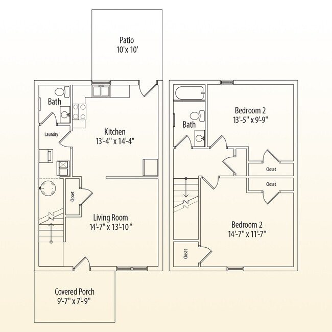 Floorplan - Towns on Evelyn