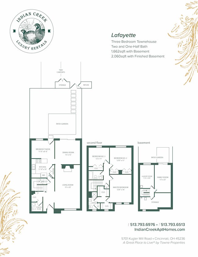 Floorplan - Indian Creek Apartments and Townhomes