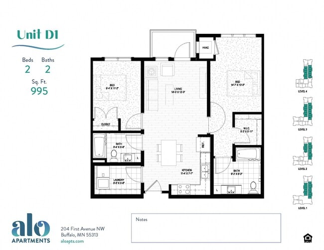 Floorplan - Alo Apartments