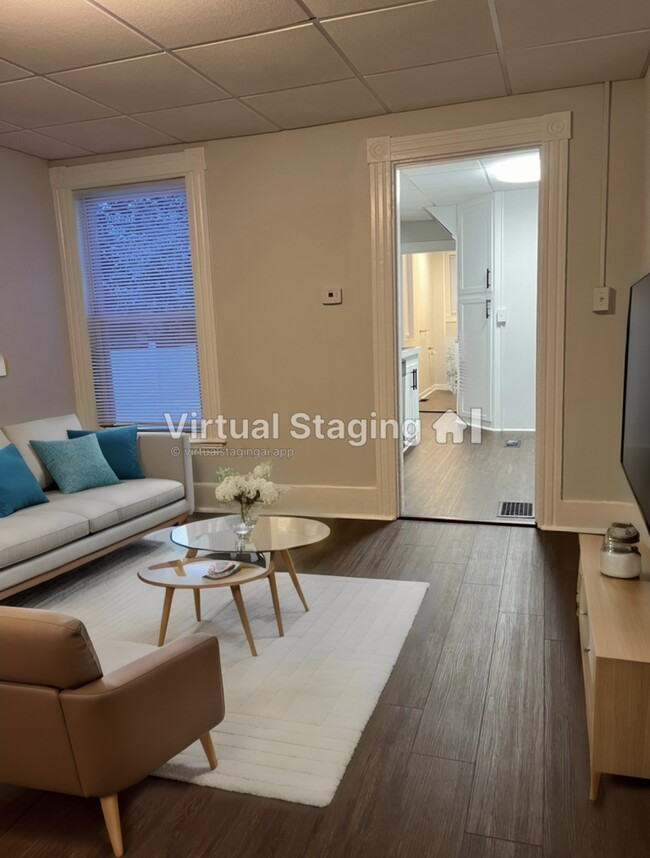 Livingroom Virtual Staging - 22 Carroll St