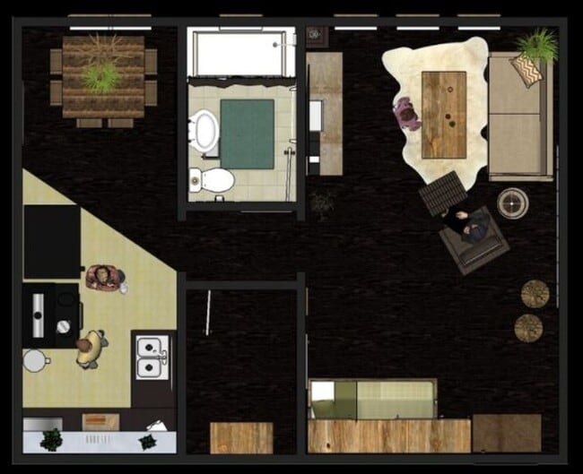 Floorplan - The Oakwood Manor Apartments