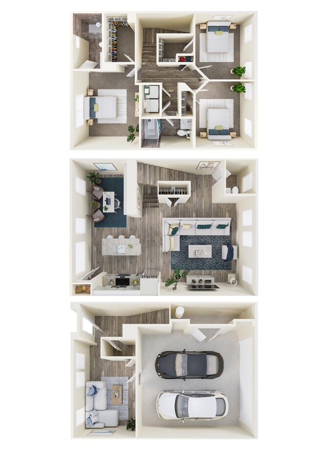 Floorplan - Highlands EVOLV Rental Townhomes